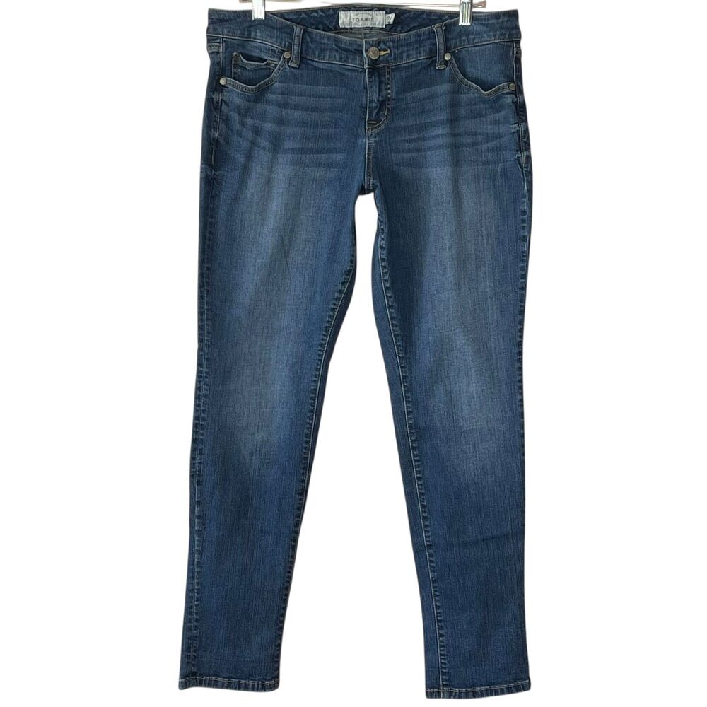 TORRID Mid-Rise Slim Fit Stretch Jeans Size 12 Medium Wash Whiskering Straight